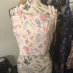 Double Strap Flower Top